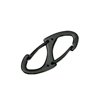 5Pcs Locking Carabiner Keychain 8 Ring Quick Release Clip Buckle Protable Quickdraws Hiking Climbing Camping Tool Gear