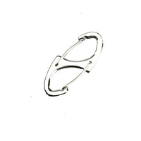 5Pcs Locking Carabiner Keychain 8 Ring Quick Release Clip Buckle Protable Quickdraws Hiking Climbing Camping Tool Gear