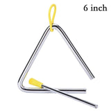 5/6/7/8 Inch Triangle Music Orff Instrument Band Percussion Children's Triangle Percussion Equipment Children's Performance Tool