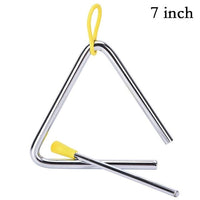 5/6/7/8 Inch Triangle Music Orff Instrument Band Percussion Children's Triangle Percussion Equipment Children's Performance Tool