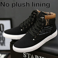 Comfortable High Top brand Canvas Men sneaker shoes 2019 fashion new arrivals warm spring winter Man casual shoes Drop Shipping