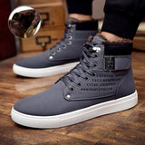 Comfortable High Top brand Canvas Men sneaker shoes 2019 fashion new arrivals warm spring winter Man casual shoes Drop Shipping
