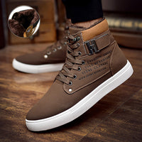 Comfortable High Top brand Canvas Men sneaker shoes 2019 fashion new arrivals warm spring winter Man casual shoes Drop Shipping