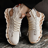 New men's sneakers breathable sneakers winter men's shoes knife high-top sneakers running shoes Korean trend men's five-color