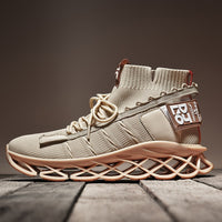 New men's sneakers breathable sneakers winter men's shoes knife high-top sneakers running shoes Korean trend men's five-color