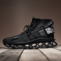 New men's sneakers breathable sneakers winter men's shoes knife high-top sneakers running shoes Korean trend men's five-color