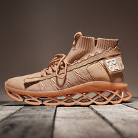 New men's sneakers breathable sneakers winter men's shoes knife high-top sneakers running shoes Korean trend men's five-color