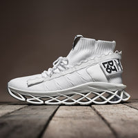 New men's sneakers breathable sneakers winter men's shoes knife high-top sneakers running shoes Korean trend men's five-color