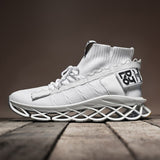New men's sneakers breathable sneakers winter men's shoes knife high-top sneakers running shoes Korean trend men's five-color
